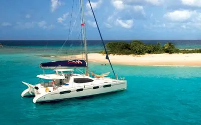 Catamaran rental for island tour in Cebu